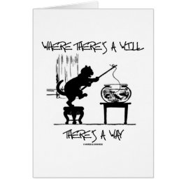 Donde hay A allí es una manera (actitud del gato)