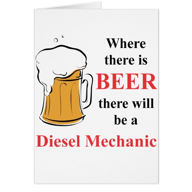 Donde hay cerveza - mecánico diesel (Frente)