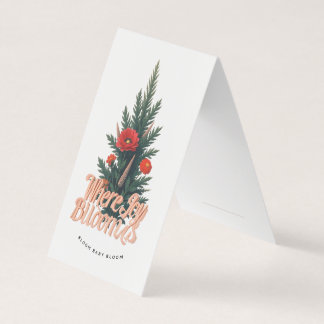 Donde la alegría florece la tarjeta doblada | día