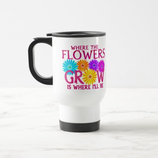 Donde las flores crecen las tazas del viaje (Izquierda)