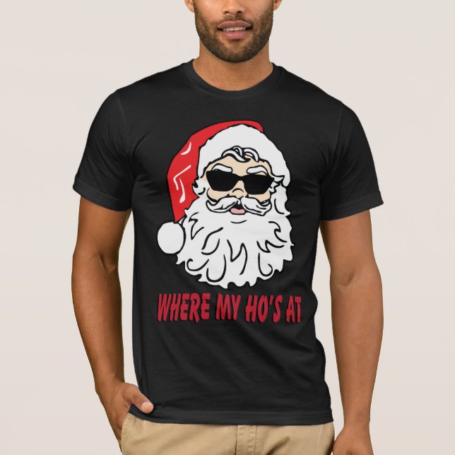 Donde mi ho en la camiseta del navidad de Papá (Anverso)