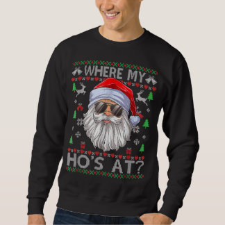 Donde Mis Hos Con Navidades Feo Estilo De Sudadera