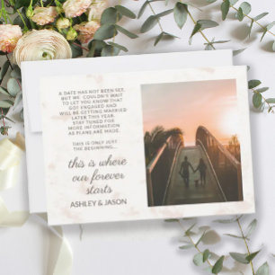Donde Nuestro Forever Empieza La Invitación De Com