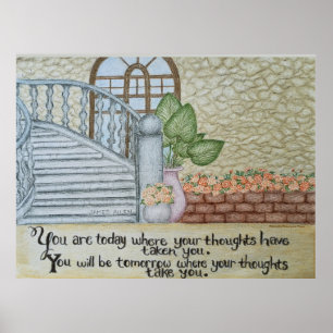 Donde Tus Pensamientos Te Llevan - Arte de Pared