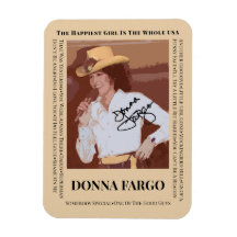 DONNA FARGO Imán fotográfico flexible, 3"x4"