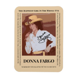 DONNA FARGO Imán fotográfico flexible, 3"x4"