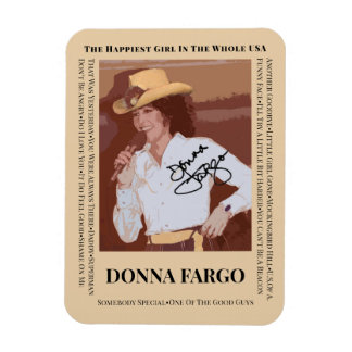 DONNA FARGO Imán fotográfico flexible, 3"x4"