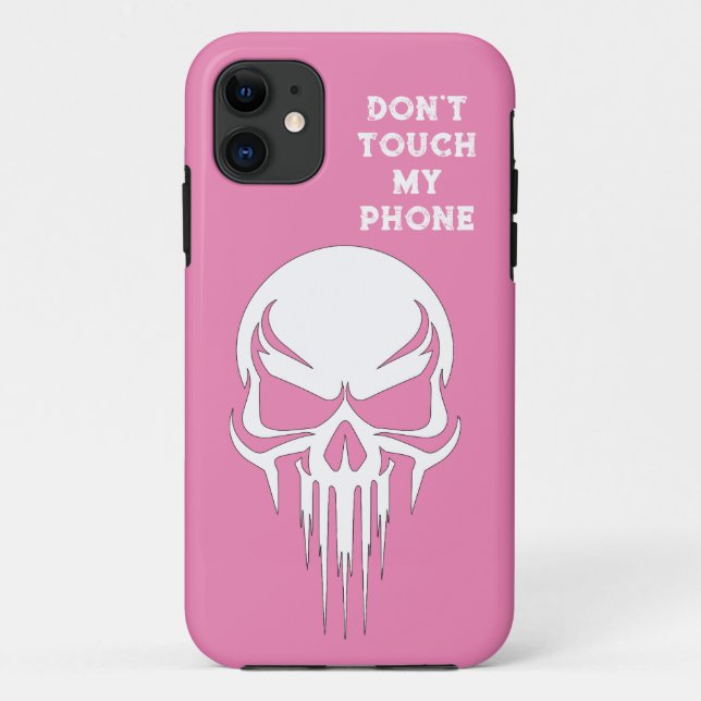 Don't touch my phone pink Funda para iPhone / iPad (Reverso)