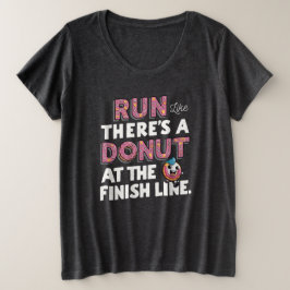 Donut at the Finish Line Funny Fitness Motivation