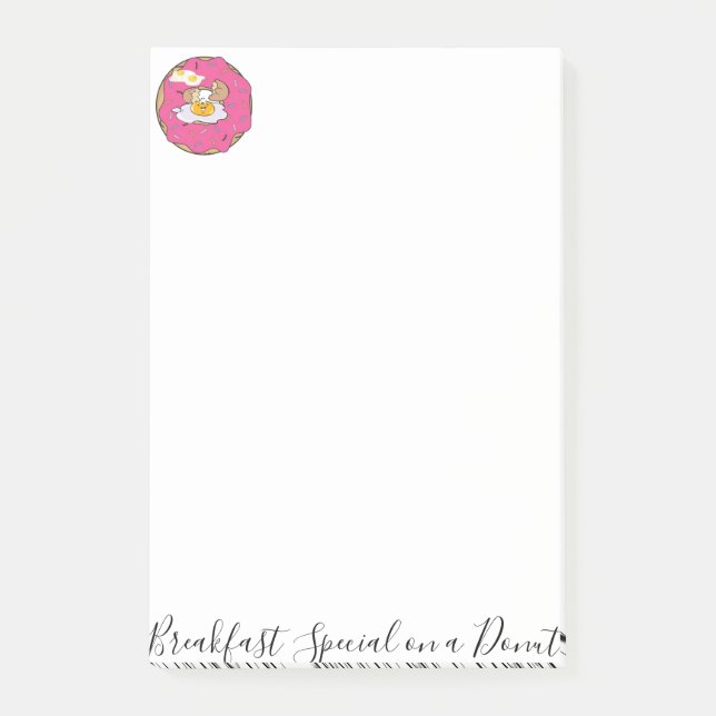 Donut de notas adhesivas de huevo (Anverso)