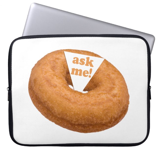 Donut Humor personalizado funda para portátil (Frente)