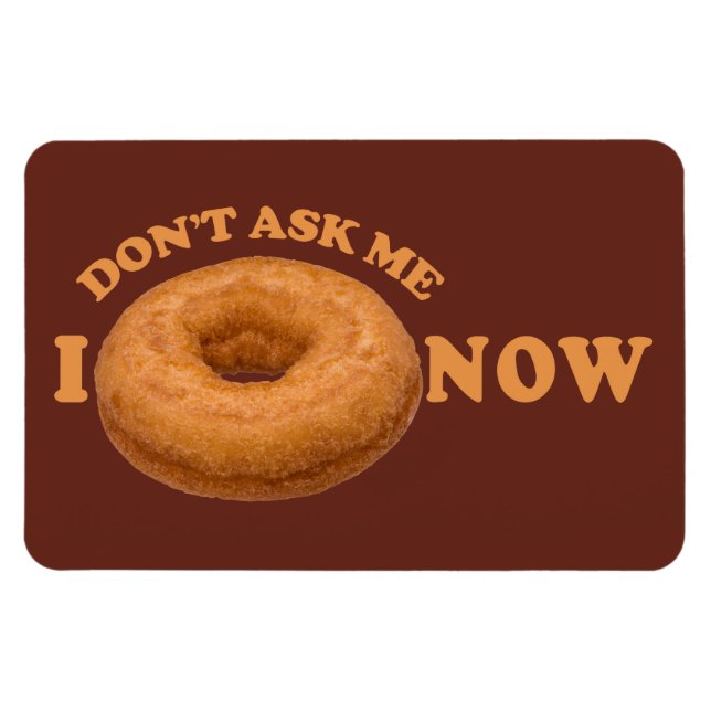 Donut Humor personalizado imán (Horizontal)