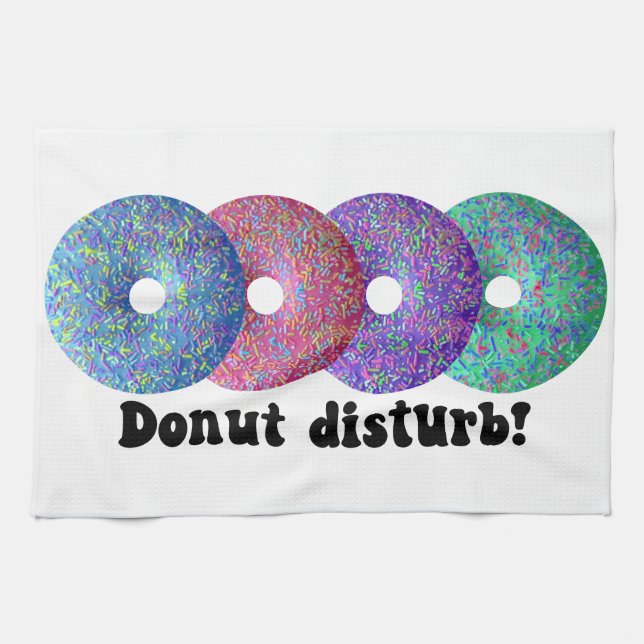 Donut perturba las toallas de cocina (Horizontal)