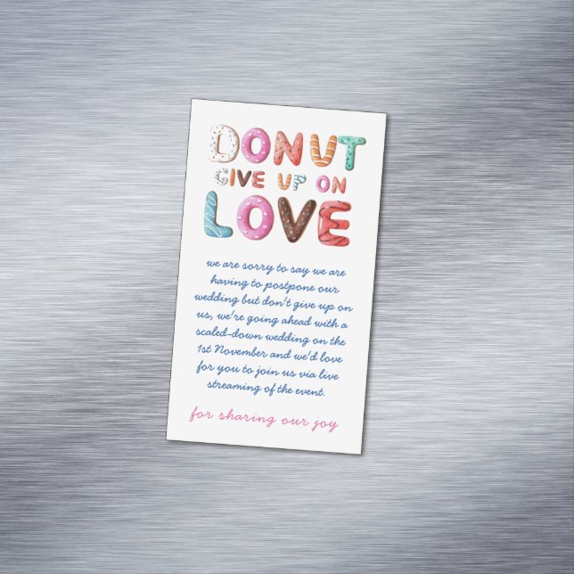 DONUT Renuncia al cambio de amor de las tarjetas d (In Situ)