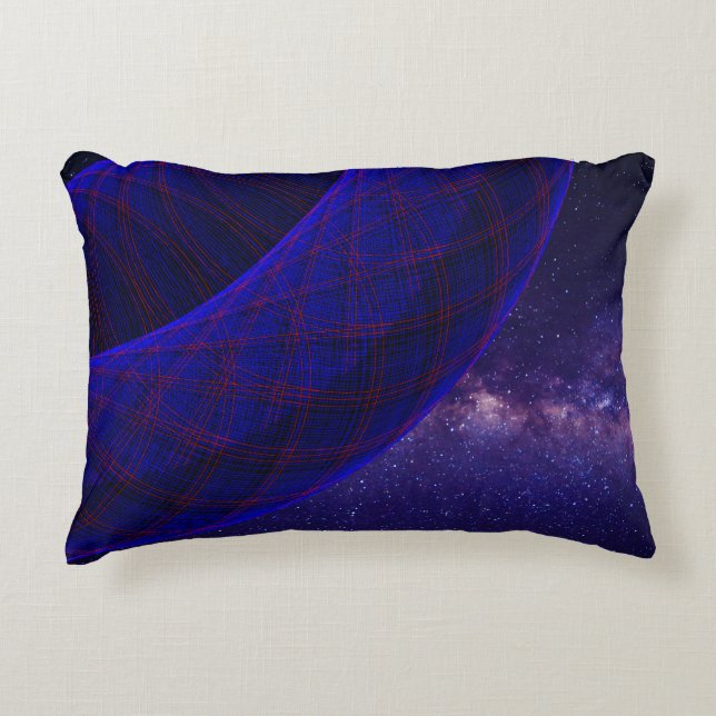 Donuts azules de arándano en almohada del espacio  (Anverso)