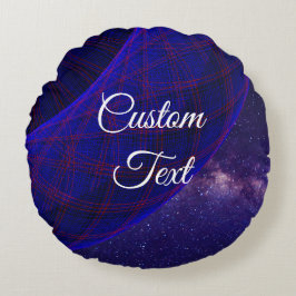 Donuts Azules En El Espacio Almohada De Ronda Geom