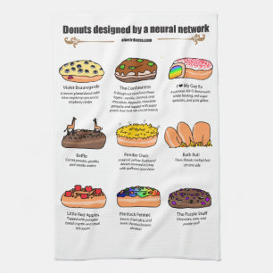 Donuts de AI Weirdness - Toalla de cocina