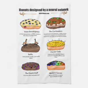 Donuts de AI Weirdness - Toalla de cocina