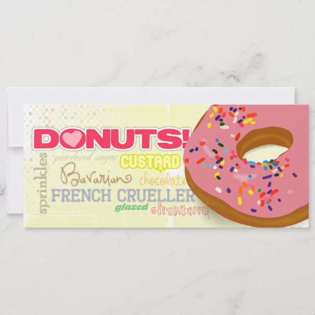 ¡DONUTS! Invitaciones (Anverso)
