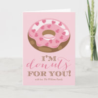 Donuts Para Sus Tarjetas El día de San Valentín