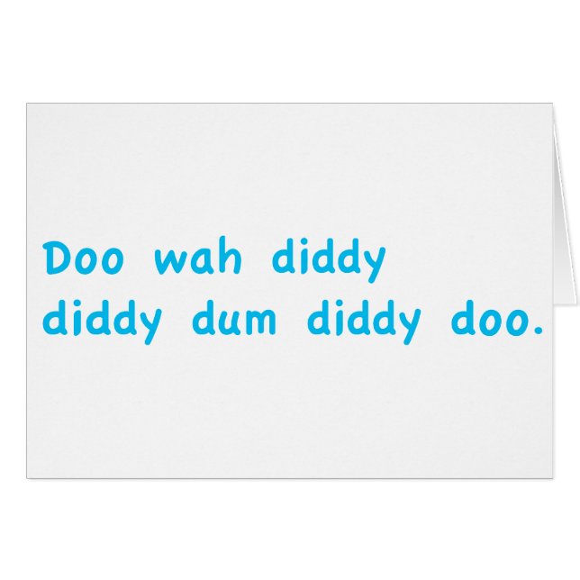 Doo Wah Diddy (Anverso (Horizontal))