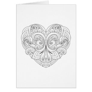 Doodle abstracto del corazón