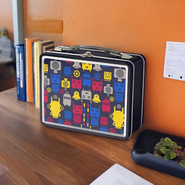 Doodle Alien Spaceship y Patrón Robot (Lunchbox )