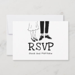 Doodle Boda Moderna Respuesta | Divertida Novia y