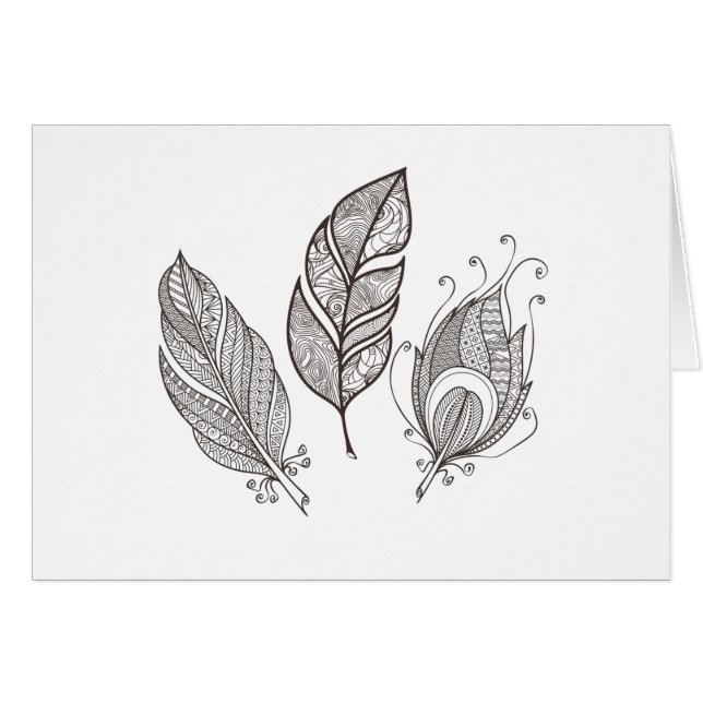 Doodle complejo de la pluma (Anverso (Horizontal))