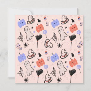 Doodle con tema vintage de Halloween retro
