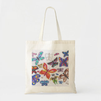 Doodle De Rock De punk #28 Mariposas Bolsa De Tote