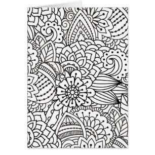 Doodle del diseño floral