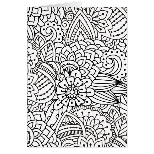 Doodle del diseño floral (Frente)