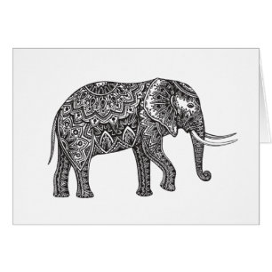Doodle del elefante de la fantasía