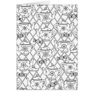 Doodle del pote del té