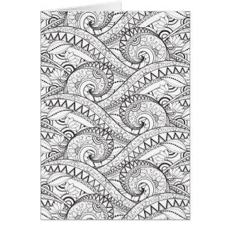 Doodle detallado del estampado de flores