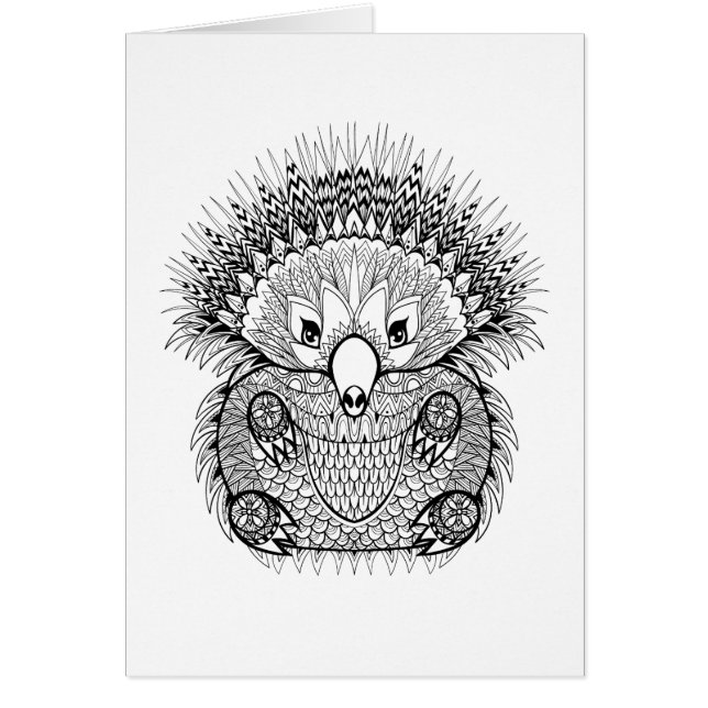 Doodle dibujado mano del Echidna (Frente)