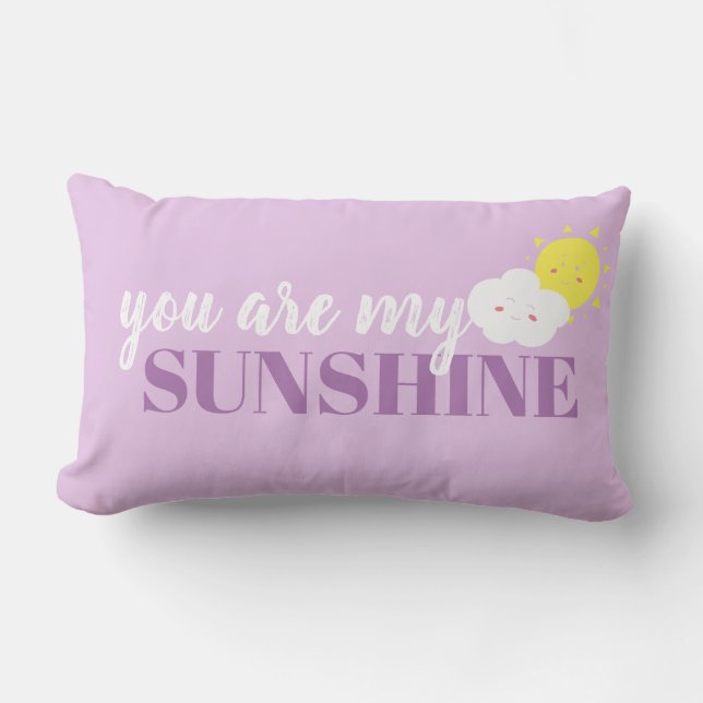Doodle Eres Mi Almohada Sunshine Púrpura (Anverso)
