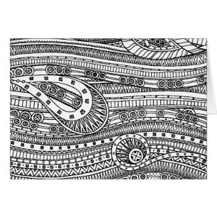 Doodle étnico del modelo