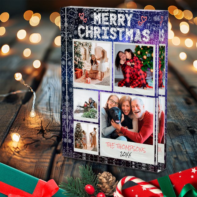 Doodle Feliz Navidad Noche estrellada 5 Foto Famil (Subido por el creador)