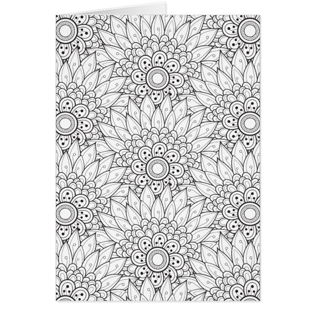 Doodle floral del jardín (Frente)