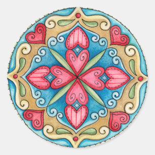 Doodle Hearts - Pegatinas