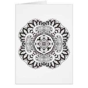 Doodle hermoso del cuadrado de Deco