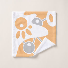 Doodle moderno gris melocotón blanco 1
