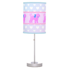 Doodle Perro Bebé Niña Nursera Lámpara de dormitor