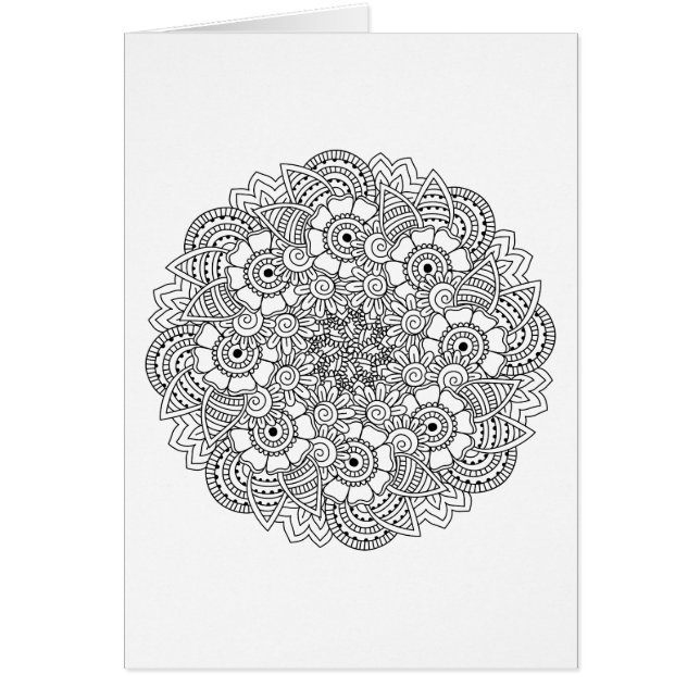 Doodle redondo del diseño (Frente)