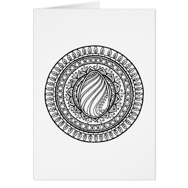 Doodle tribal del círculo (Frente)