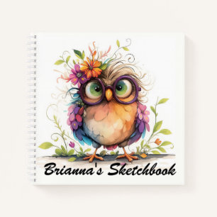Doodles búho-tasticos: Un cuaderno de bocetos para