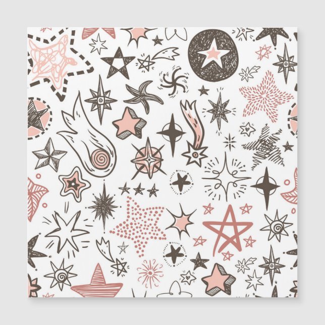 Doodles cósmicos: estrellas y cometas (Anverso)