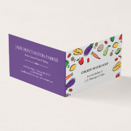 Doodles de la comida - etiqueta colgante hecha en